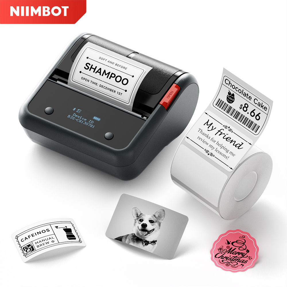 Commercial Label Printing Machine - Niimbot B3S 무선 라벨 프린터 모바일