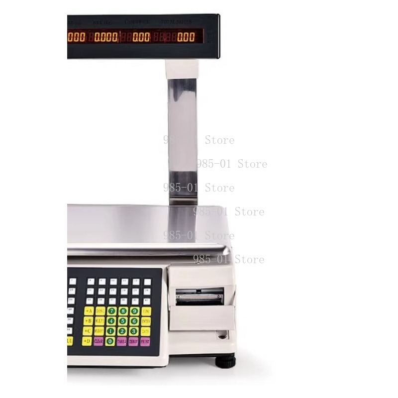 접착 라벨 인쇄 기능이 있는 전자 저울, 계산대용 무게 - Commercial Label Printing Machine 리뷰 및 가격