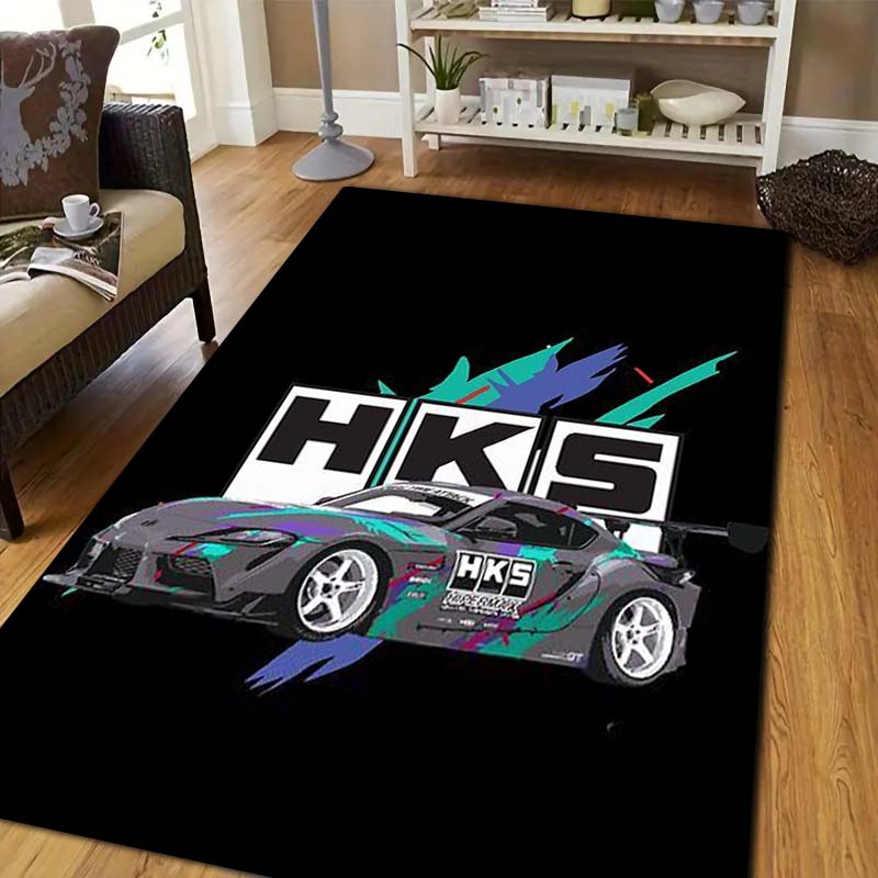 3D 레이싱 H-HKS 프린트 러그 논슬립 바닥 카펫  - Commercial Printing & Packaging Pvt Ltd 리뷰 및 가격
