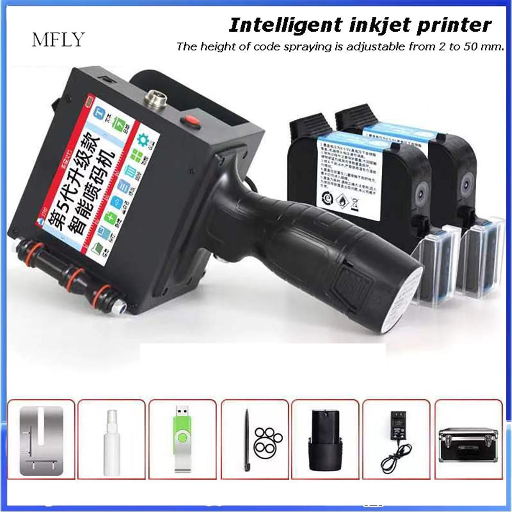 휴대용 50mm 대형 글꼴 코딩 기계 잉크젯 프린터 자 - Commercial Label Printing Machine 리뷰 및 가격