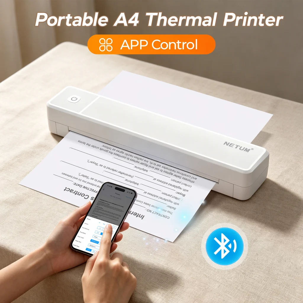 미니 A4 감열 프린터, 안드로이드/iOS 지원, 여행 - Commercial Book Printing Machines 리뷰 및 가격