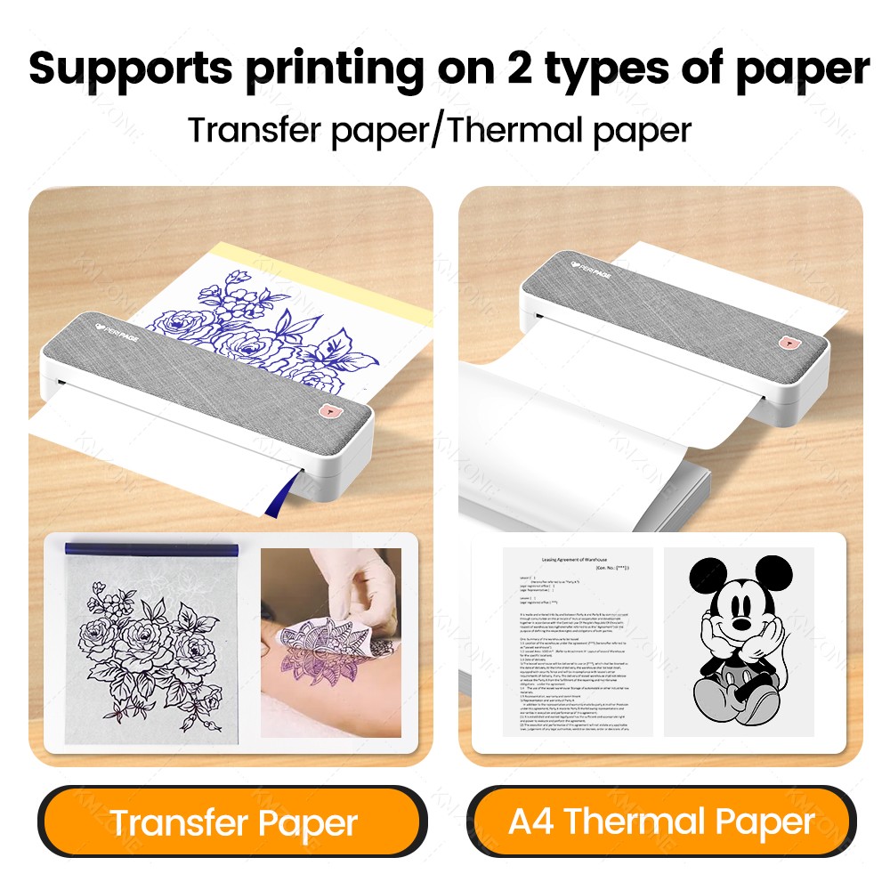Peripage A4 휴대용 프린터 전송 용지, 문신  - Commercial Book Printing Machines 리뷰 및 가격